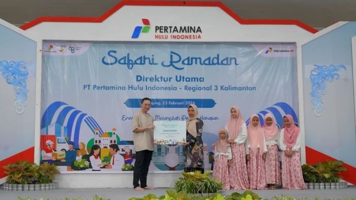 Direktur Utama PHI Sunaryanto beserta jajaran manajemen melakukan Safari Ramadan dan Management Walktrough (MWT) ke wilayah kerja di Kalimantan pada akhir Februari lalu. Foto: HO/PHI