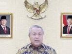 Gubernur Bank Indonesia (BI) Perry Warjiyo dalam konferensi pers hasil Rapat Dewan Gubernur (RDG) BI secara daring di Jakarta, Selasa (17/3/2026). FOTO : ANTARA/ Muhammad Baqir Idrus Alatas