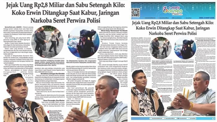 Headline E-Paper BorneoFlash Edisi Senin 2 Maret 2026.