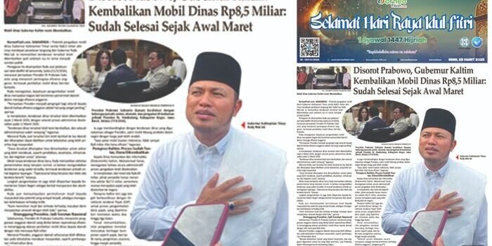 Headline E-Paper BorneoFlash Edisi Senin 23 Maret 2026.