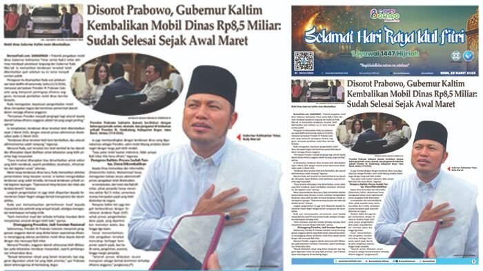 Headline E-Paper BorneoFlash Edisi Senin 23 Maret 2026.