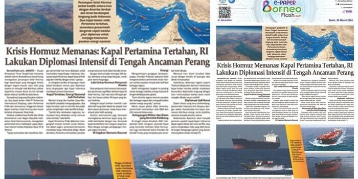 Headline E-Paper BorneoFlash Edisi Senin 30 Maret 2026