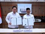 Kementerian Pendidikan Dasar dan Menengah (Kemendikdasmen) bersama Kementerian Pemuda dan Olahraga (Kemenpora) menandatangani MoU sinergi pembinaan olahraga pendidikan dasar dan menengah di Jakarta Pusat, Jumat (13/3/2026), untuk memperkuat pembinaan olahraga sekaligus membangun karakter murid di satuan pendidikan. FOTO: BorneoFlash.com/HO-Humas Kemendikdasmen.