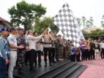 Ketua DPRD Kabupaten Kutim Jimmi, ST, MT menghadiri Apel Gelar Pasukan dalam rangka Operasi Ketupat Mahakam 2026 yang digelar di halaman Polres Kutai Timur, pada Kamis (12/3/2026). Foto: HO/dprdkutaitimur.id