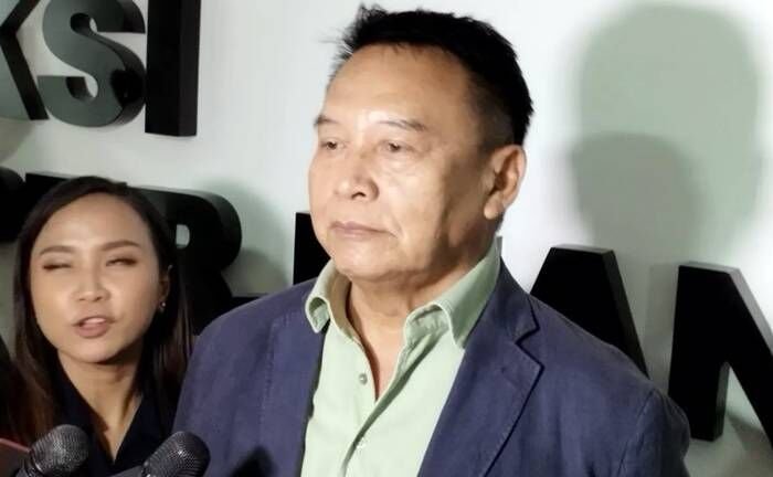 Anggota Komisi I DPR RI TB Hasanuddin di kompleks parlemen, Jakarta, Selasa (12/8/2025). FOTO: ANTARA/Bagus Ahmad Rizaldi