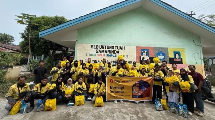 Maxim Kaltim menghadirkan berbagai program berbagi sebagai wujud kepedulian nyata perusahaan terhadap kesejahteraan mitra pengemudi. Foto: HO/Maxim