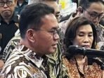 Menteri Perdagangan (Mendag) Budi Santoso dalam jumpa pers peluncuran BINA Lebaran 2026 yang digelar di Jakarta, Jumat (6/3/2026). FOTO: ANTARA/Arnidhya Nur Zhafira