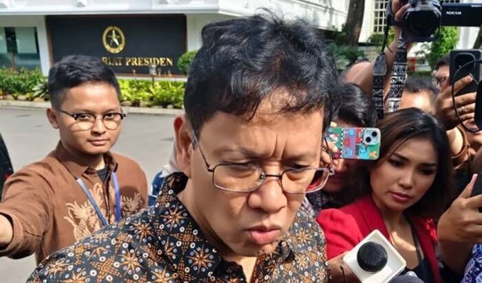 Menteri Keuangan (Menkeu) Purbaya Yudhi Sadewa ditemui di Kompleks Istana Kepresidenan, Jakarta, Jumat (27/3/2026). FOTO: ANTARA/Fathur Rochman