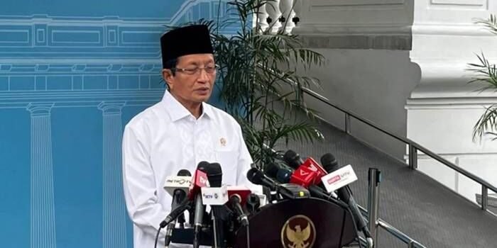 Menteri Agama Nasaruddin Umar memberikan pernyataan pers di Kompleks Istana Kepresidenan, Jakarta, Rabu (4/3/2026). FOTO: ANTARA/Andi Firdaus/aa. Menteri Agama Nasaruddin Umar memberikan pernyataan pers di Kompleks Istana Kepresidenan, Jakarta, Rabu (4/3/2026). FOTO: ANTARA/Andi Firdaus/aa.