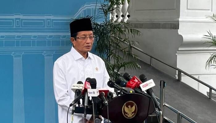 Menteri Agama Nasaruddin Umar memberikan pernyataan pers di Kompleks Istana Kepresidenan, Jakarta, Rabu (4/3/2026). FOTO: ANTARA/Andi Firdaus/aa.