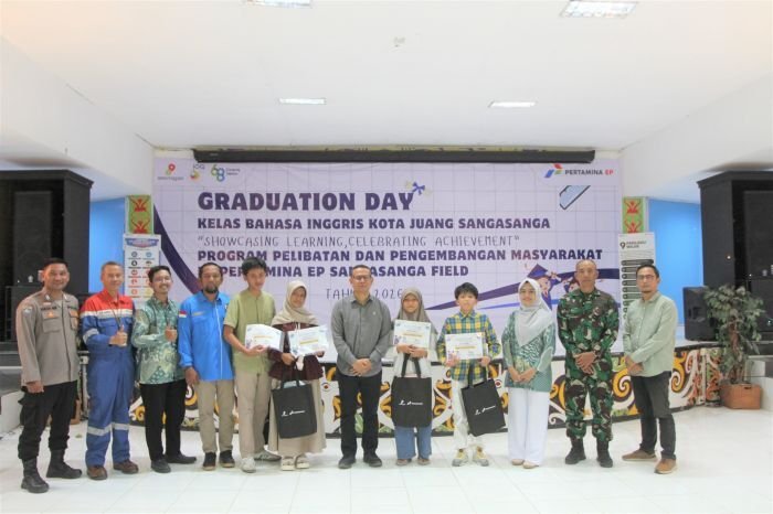 Dukung Generasi Muda Berdaya Saing Global, PEP Sangasanga Field Wisuda 80 Peserta Kelas Bahasa Inggris Gratis