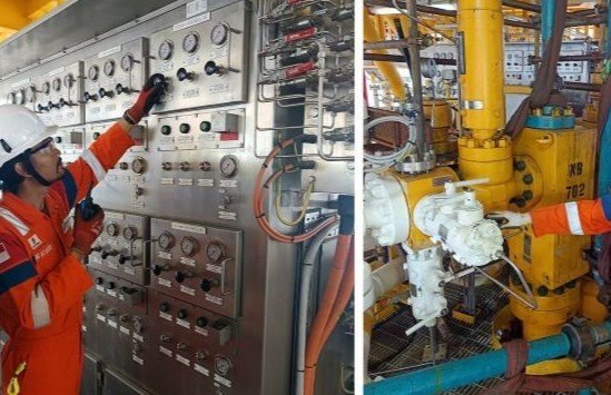 PHM berhasil onstream Platform WPN-7 yaitu NB-701 dan NB-702, pada Proyek Sisi Nubi Area of Interest 1-3-5 (SNB AOI 1-3-5) di lapangan lepas pantai Sisi Nubi, Wilayah Kerja Mahakam, Kaltim. Foto: HO/PHM