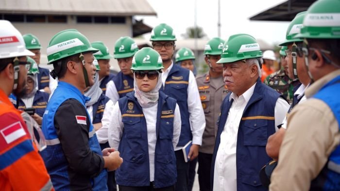 PHM menerima kunjungan kerja Kepala Otorita OIKN Basuki Hadimuljono kunjungan ke Lapangan Handil Central Processing Area (HCA) dan Senipah Peciko & South Mahakam (SPS) PHM pada 27 Februari 2026. Foto: HO/PHM