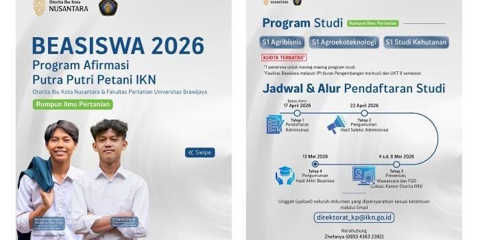 Pembukaan program beasiswa bagi masyarakat delineasi IKN untuk calon peserta di Fakultas Pertanian Universitas Brawijaya. Foto: HO/Humas Otorita IKN