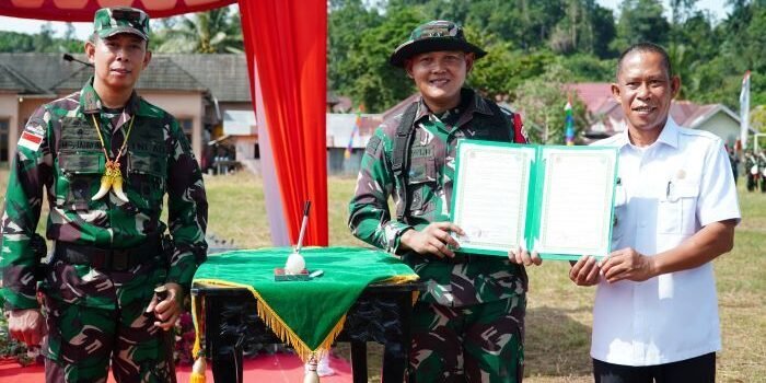 Program TMMD ke-127 Tahun Anggaran 2026 yang dilaksanakan oleh Kodim 0903/Bulungan resmi ditutup, pada Rabu (11/03/2026). Foto: HO/Pendam VI/Mlw