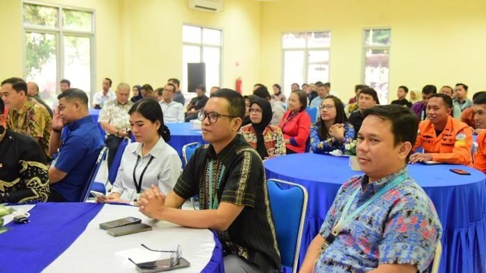 Rapat koordinasi lintas instansi melalui rapat Airport Security Committee dan Facilitation Committee, di Gedung Serbaguna Bandara SAMS Sepinggan, pada Kamis (26/2/2026). Foto: BorneoFlash/Ist