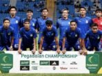 Skuad Tim Persiba Balikpapan saat melawan PSIS Semarang pada laga Pegadaian Championship 2025/26 yang digelar di Stadion Batakan, pada Minggu (1/3/2026). Foto: BorneoFlash/Ist  
