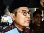 Wakil Ketua Umum Majelis Umum Indonesia KH Cholil Nafis (kiri) menjawab pertanyaan wartawan saat ditemui selepas menghadiri pertemuan antara Presiden Prabowo Subianto dengan tokoh-tokoh muslim dan ormas Islam di Istana Kepresidenan, Jakarta, Kamis (5/3/2026). FOTO: ANTARA/HO-Dokumentasi Pribadi.