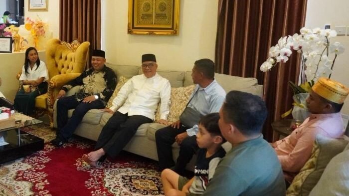 Wakil Wali Kota Balikpapan, H. Bagus Susetyo saat menggelar halal bihalal, di Rumah Jabatan Wakil Wali Kota, pada Sabtu (21/3/2026). Foto: BorneoFlash/Ardian
