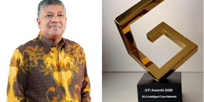 Merza Fachys, Direktur & Chief Regulatory Officer XLSMART (Kiri), XLSMART memenangkan kategori "Innovative Technology Breakthrough Award" dari Global TD-LTE Initiative (GTI). Foto: HO/XLSMART 