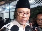 Menteri Koordinator Bidang Pangan Zulkifli Hasan menyampaikan keterangan seputar pertemuan Presiden Prabowo Subianto dengan ulama dalam agenda Silaturahmi dan ftar Ramadhan di Istana Merdeka, Jakarta, Kamis (5/3/2026) malam. FOTO: ANTARA/Maria Cicilia Galuh