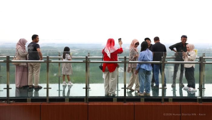Ratusan ribu pengunjung memadati wilayah IKN peringati libur Hari Raya Idul Fitri 2026. Foto: HO/Humas Otorita IKN